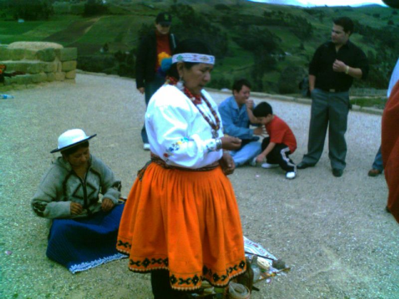 Foto: Indigena en ritual