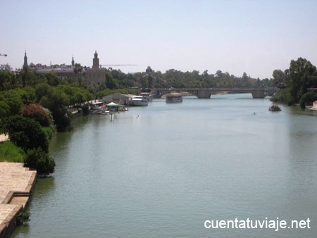 El río Guadalquivir, Sevilla.